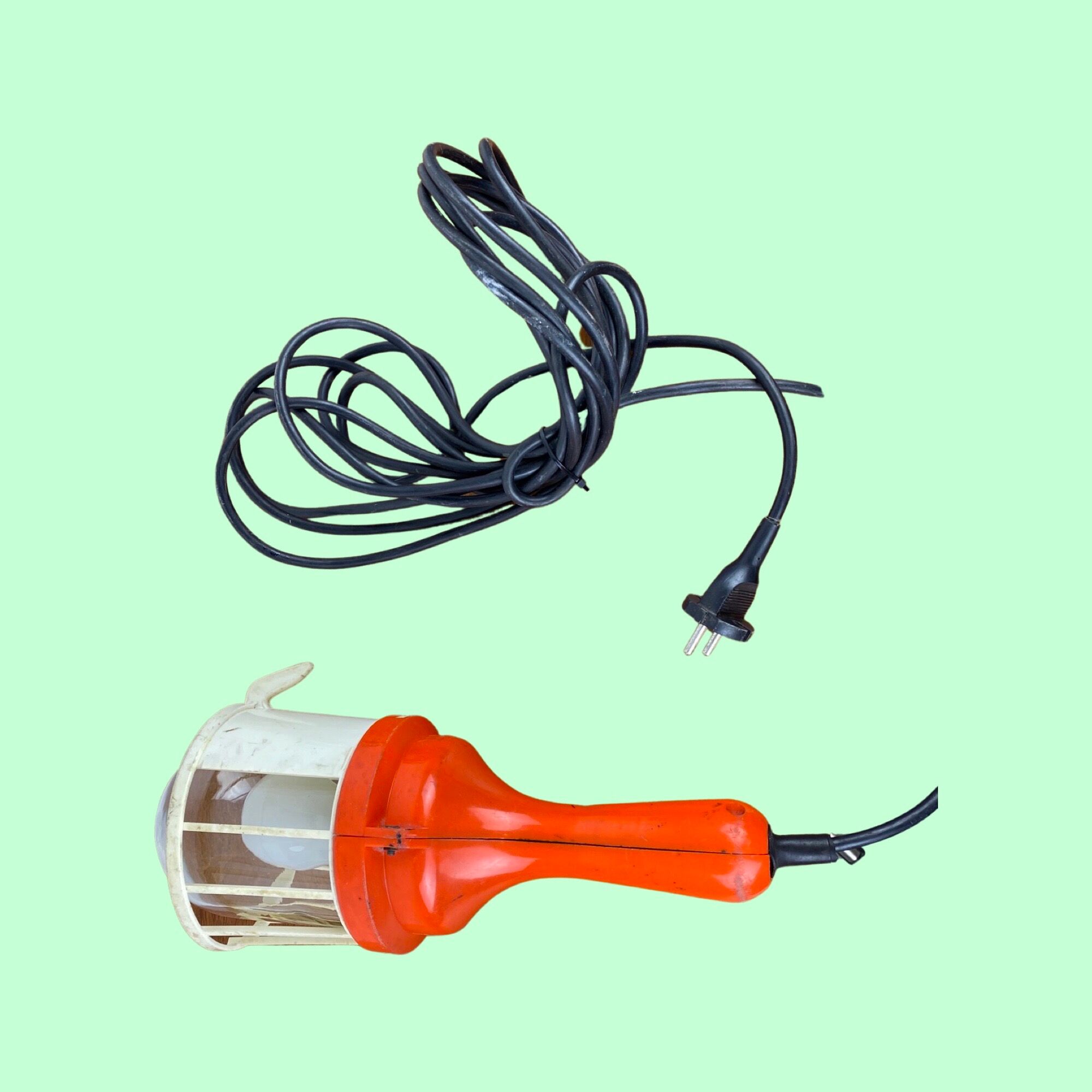 Portable Retro Lamp FRANDSEN Denmark | Danish Design From The Mid Century | Retro Orange Light