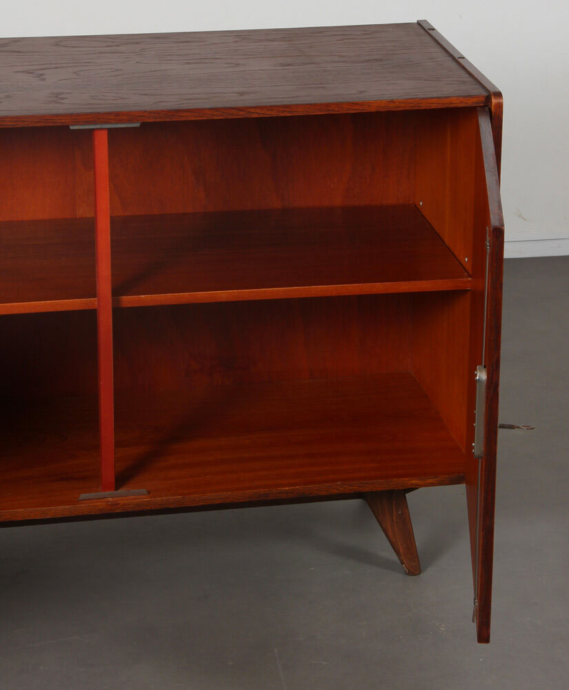 Vintage dark oak chest of drawers by Jiri Jiroutek, model U-450, 1960