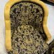 Napoleon III style living room with floral decoration