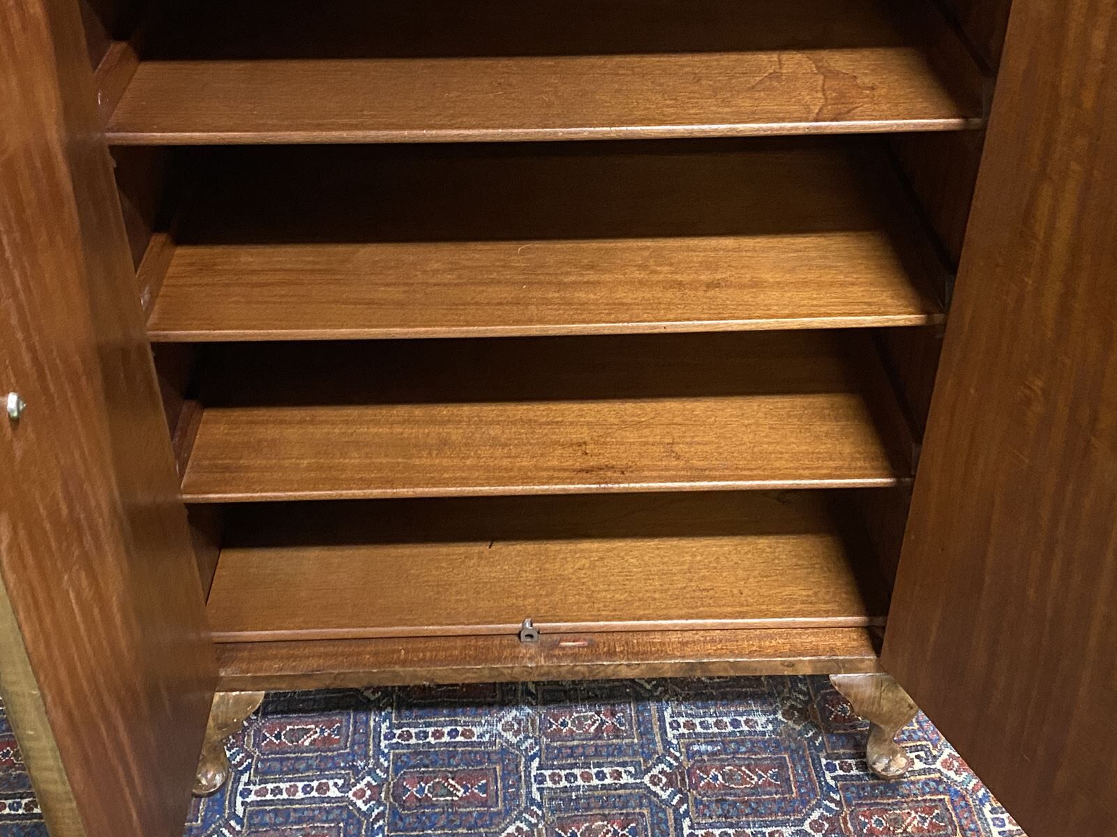 English art deco walnut buffet - 1930s