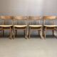 Suite de 4 chaises "Design Scandinave" 1950.