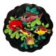 Trompe l'oeil plate, vallauris ceramic, 20th century, fish and shells