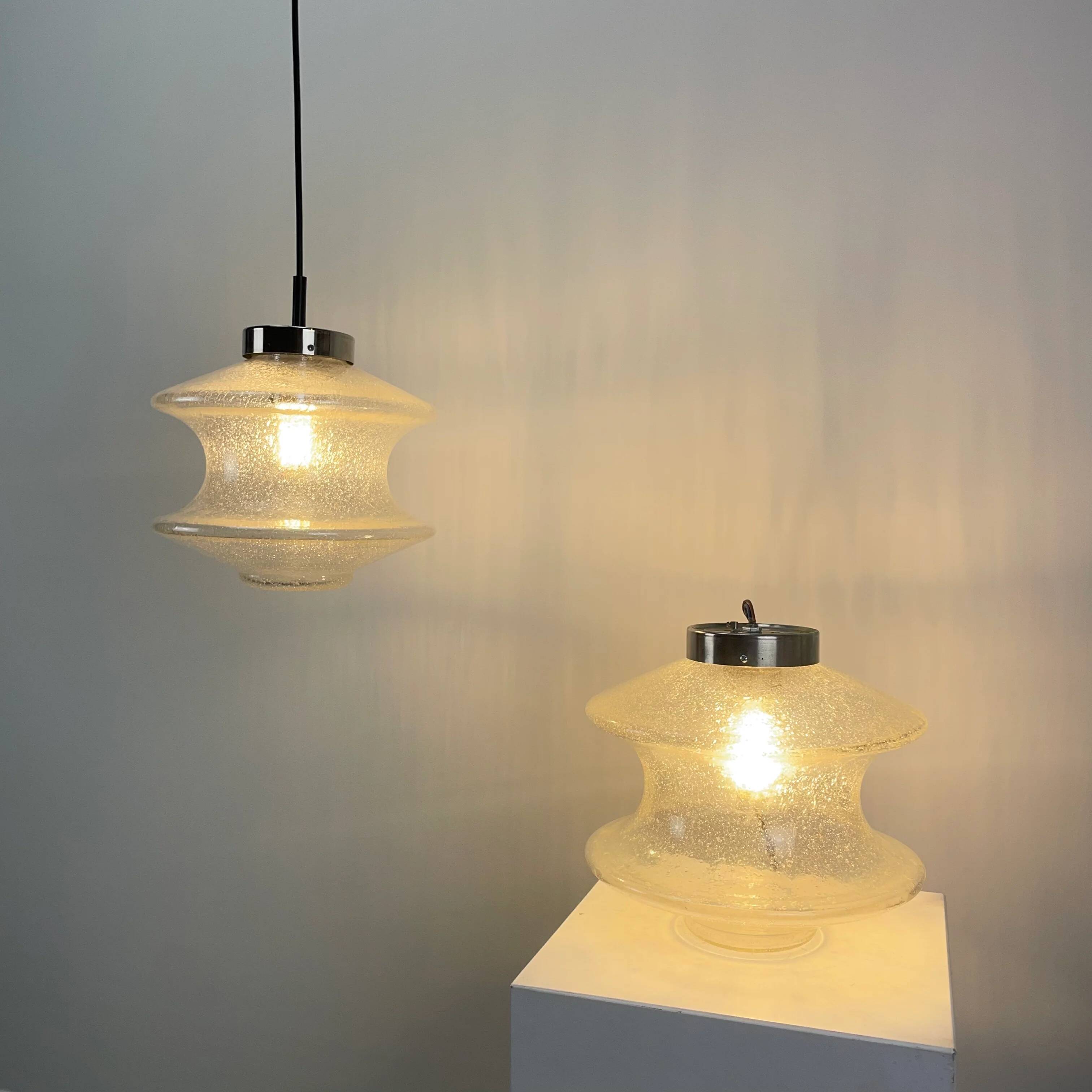 Suspension and ceiling light 'MEERPAAL' B-1048 by Raak Amsterdam 1960