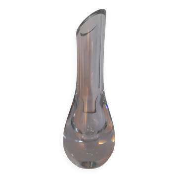 Baccarat crystal soliflore vase with truncated neck
