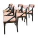 Suite de 6 chaises scandinaves 1960