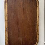 Rattan serving tray