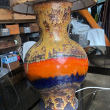 Ceramic floor lamp 1950 vintage
