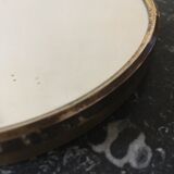 Round brass mirror