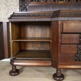 Interwar Oak Sideboard in Dark Brown, 1930s