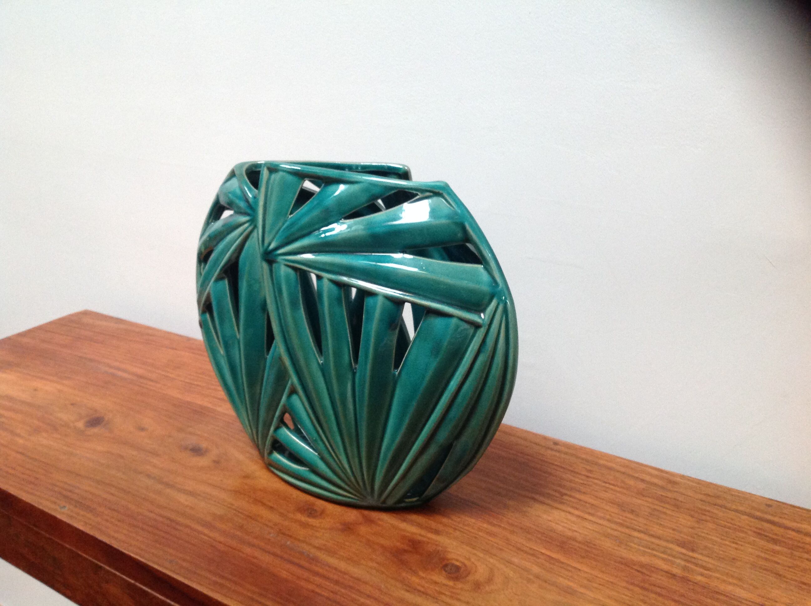 Ceramic vase nature foliage