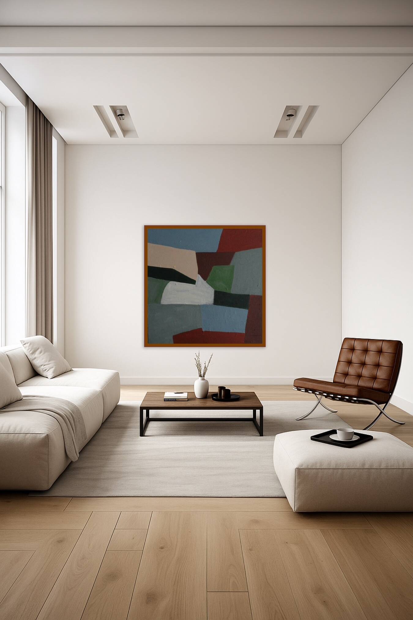 Canvas painting "Traces of Silence" by Bodasca