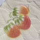 Vintage dish in Salins Slurry decorated with fruit