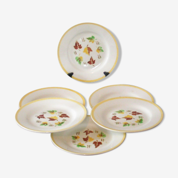 Service de 6 assiettes plates