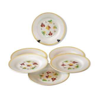 Service de 6 assiettes plates