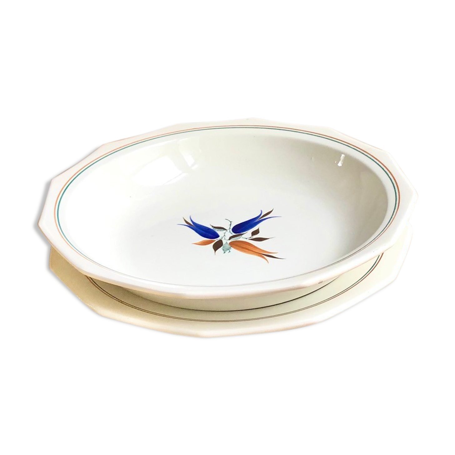 Duo of dishes 1930 St Amand