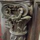 Large fireplace aedicule, carved frame, Renaissance style, 17th century, Italy