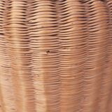 Vintage wicker bottle vase