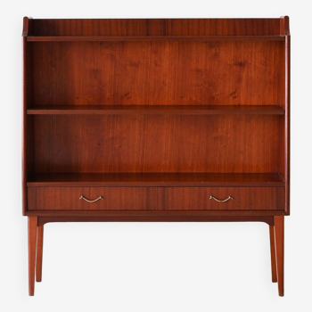 Vintage Scandinavian mahogany bookcase