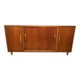 Mid-Century Retro Vintage Teak Sideboard – 1960s Space-Saving Elegance