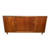Buffet rétro vintage en teck du milieu du siècle – Élégance et gain de place des années 1960