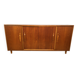 Buffet rétro vintage en teck du milieu du siècle – Élégance et gain de place des années 1960