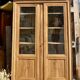 Antique glass-fronted Parisian cupboard: display cabinet bookshelf