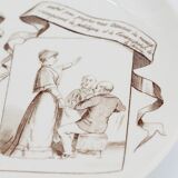 Assiette ancienne terre de fer horoscope