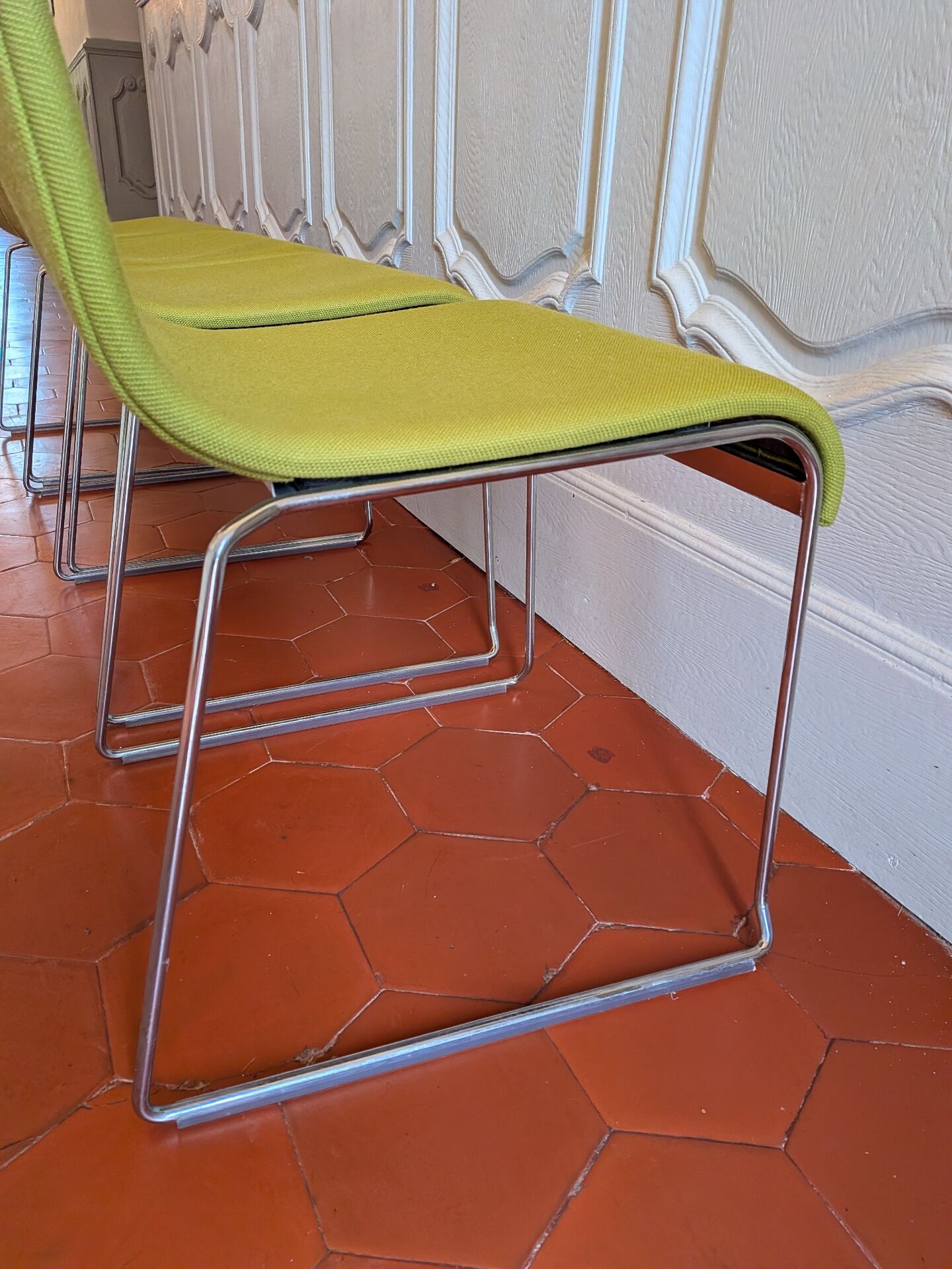 Set of 4 designer chairs by Franzolini for Crassevig