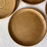 Set of 4 stoneware dessert plates