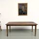 Farm table in walnut with spindle legs.