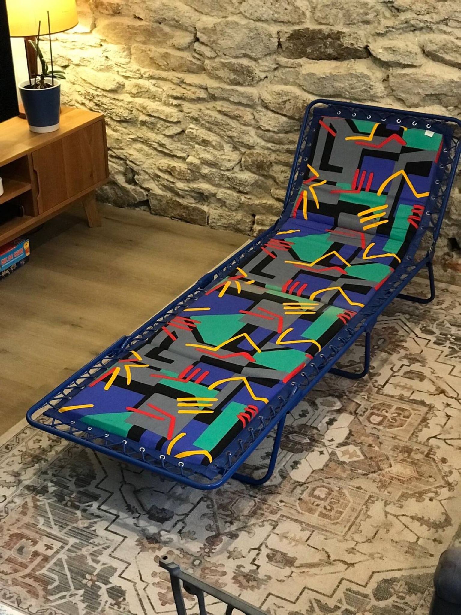 Fauteuil / chaise longue Lafuma vintage – années 70
