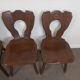 Set of 6 brutalist bistro chairs