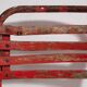 Antique red garden chairs (c.1920). Set of 4 pieces #37