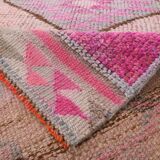 3x12 Rug For Hallway Soft Pink Vintage Runner Rug, 92x355Cm SK 18192