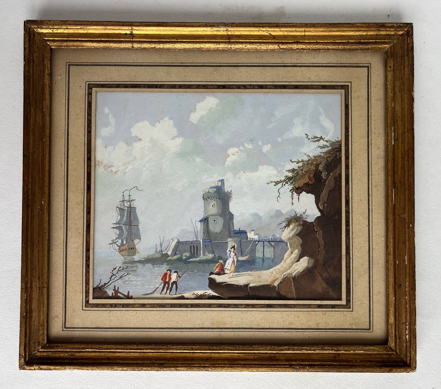 Painting: painting on paper - seascape