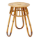 Bohemian plant stand or side table in rattan and bamboo - 1960s