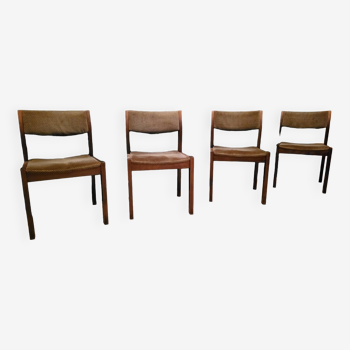 Série de 4 chaises des années 70