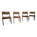 Series of 4 chairs from the 70s