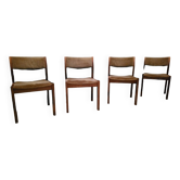Série de 4 chaises des années 70