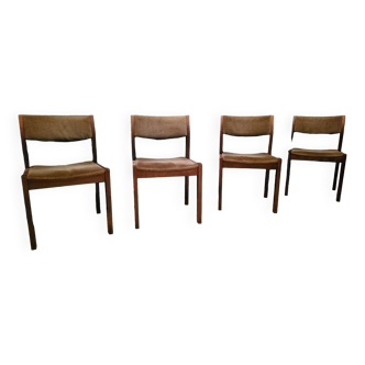 Series of 4 chairs from the 70s