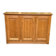 1970s solid oak bar sideboard
