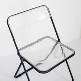 Set of 4 vintage folding chairs published by Stua, Spain 1980.