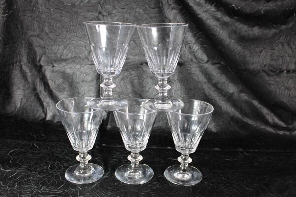 Verres Baccarat / St Louis Caton cristal debut 20eme France