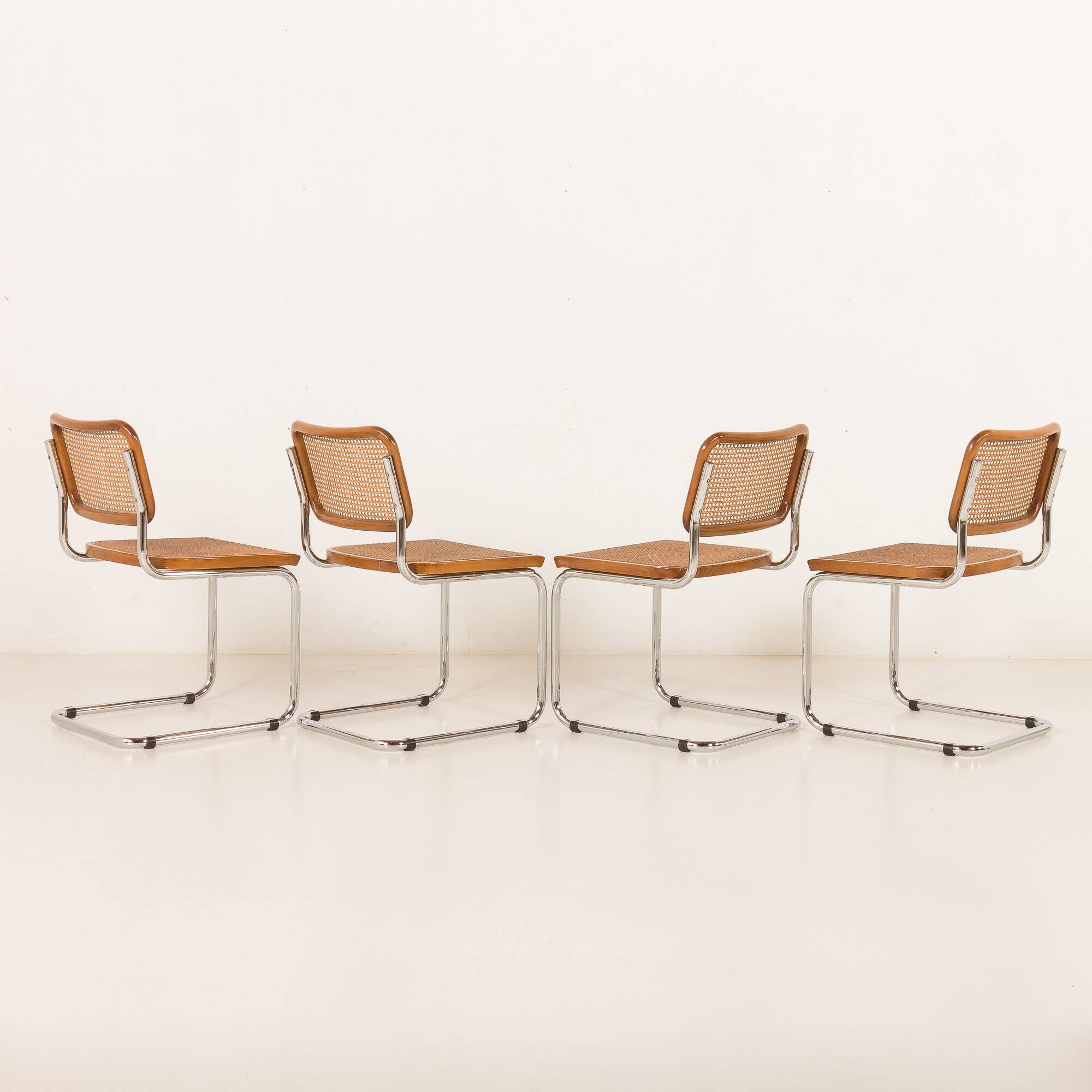 Vintage Italian Cesca chairs 1970s