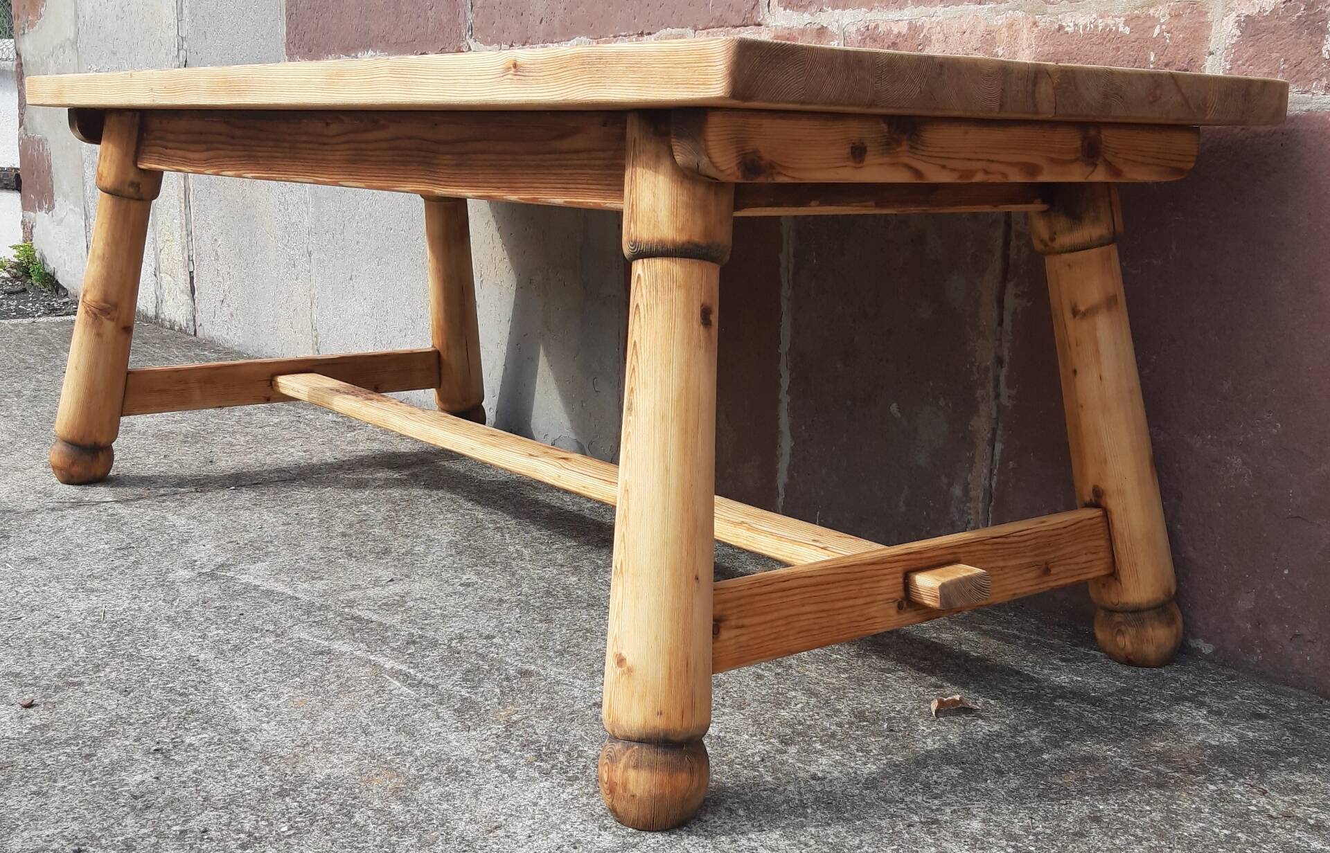Brutalist table by Georges Robert (2 metres)