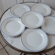 Lot de 6 assiettes à dessert Digoin Sarreguemines années 60