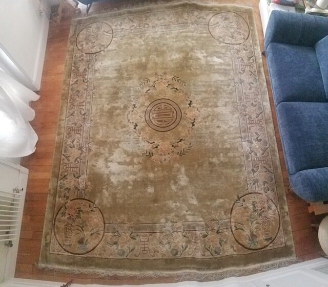 Chinese silk carpet 244x305 bought in 1985
