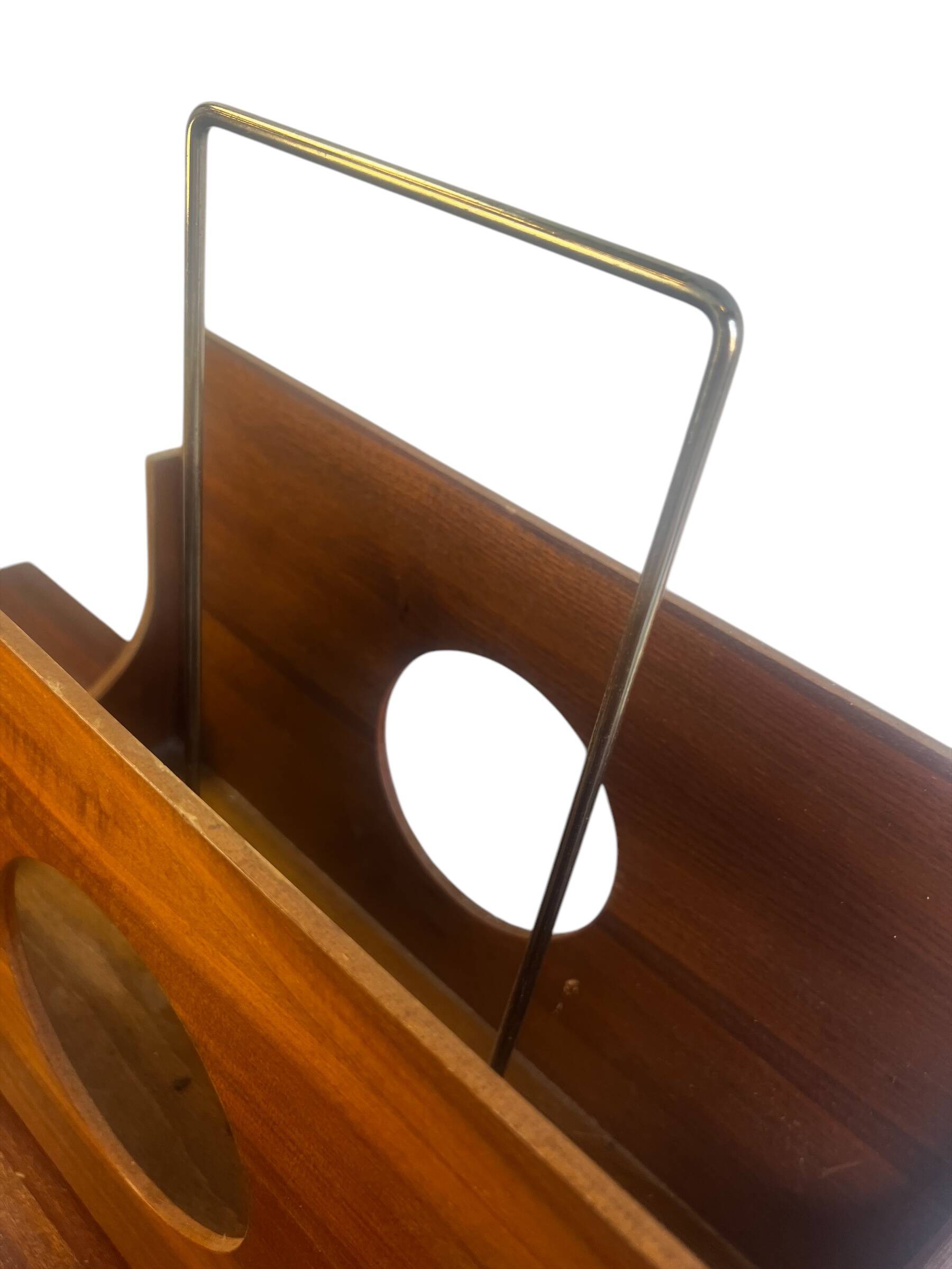 Vintage wooden magazine rack/magazine rack