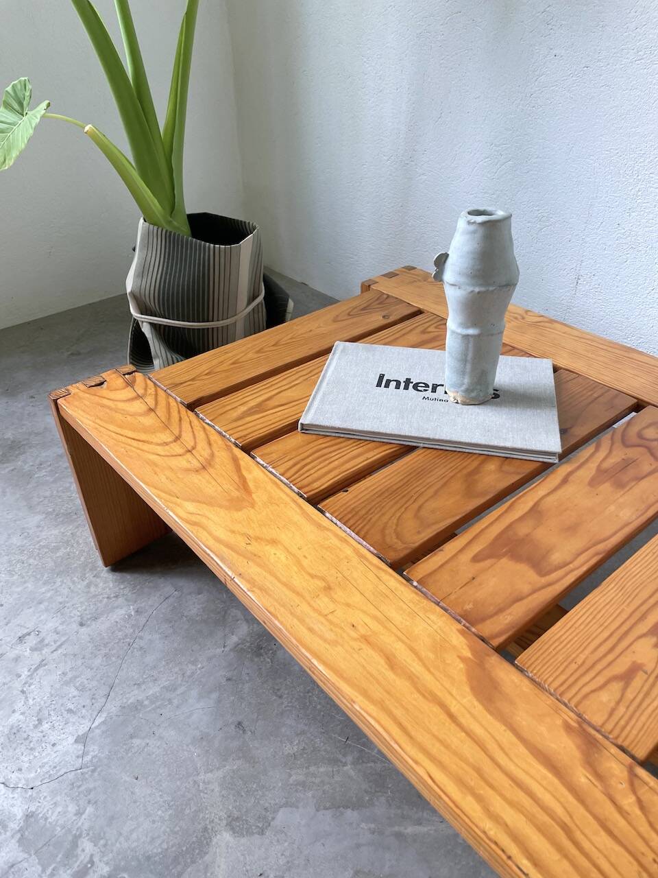 70s pine table regain