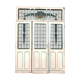 Suite de trois portes de séparation en vitrail Art Déco XX siècle